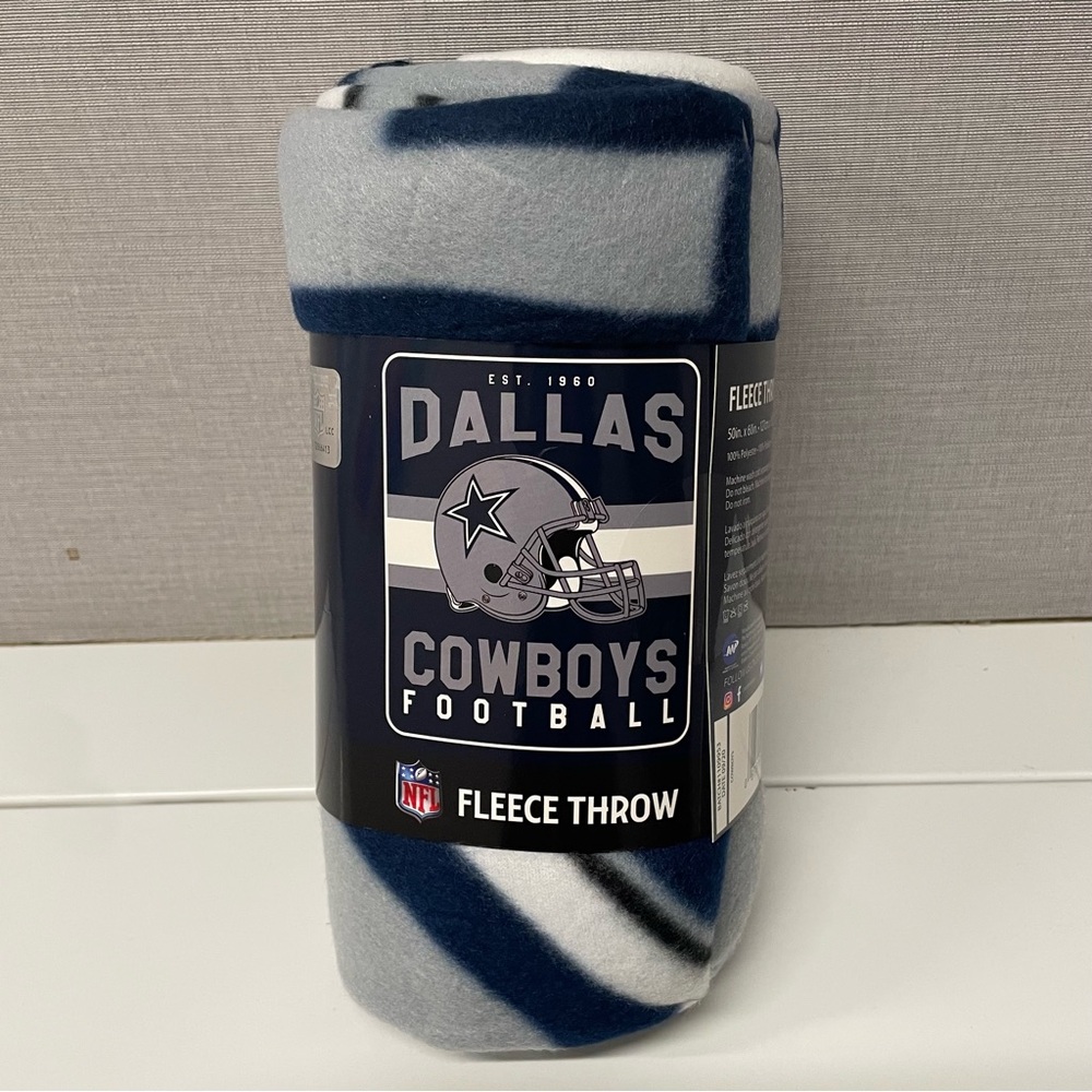 NFL Dallas Cowboys Fleece Throw Blanket 50”x60”